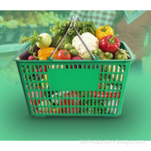 Plastic Shopping Handle Basket PE Shopping Basket Small Shopping Basket